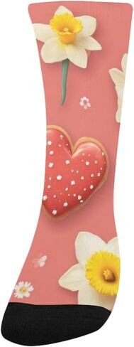 جوارب للمشي لمسافات طويلة على شكل قلوب حمراء - جوارب شتوية حرارية سميكة دافئة للأطفال الصغار للأولاد والبنات للمدرسة، والارتداء اليومي والأنشطة الخارجية in Kuwait