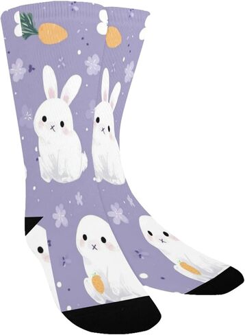 جوارب Bunny Carrot Bloom للمشي لمسافات طويلة - جوارب شتوية حرارية سميكة دافئة للأولاد والبنات للمدرسة، والارتداء اليومي والأنشطة الخارجية in Kuwait
