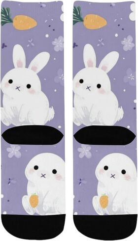 جوارب Bunny Carrot Bloom للمشي لمسافات طويلة - جوارب شتوية حرارية سميكة دافئة للأولاد والبنات للمدرسة، والارتداء اليومي والأنشطة الخارجية in Kuwait