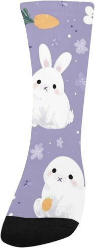 جوارب Bunny Carrot Bloom للمشي لمسافات طويلة - جوارب شتوية حرارية سميكة دافئة للأولاد والبنات للمدرسة، والارتداء اليومي والأنشطة الخارجية in Kuwait