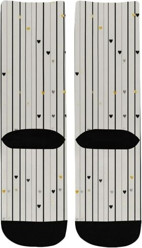 جوارب مخططة على شكل قلب رمادي للمشي لمسافات طويلة - جوارب شتوية حرارية سميكة دافئة للأولاد والبنات الصغار للمدرسة، والارتداء اليومي والأنشطة الخارجية in Kuwait