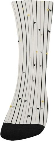 جوارب مخططة على شكل قلب رمادي للمشي لمسافات طويلة - جوارب شتوية حرارية سميكة دافئة للأولاد والبنات الصغار للمدرسة، والارتداء اليومي والأنشطة الخارجية in Kuwait