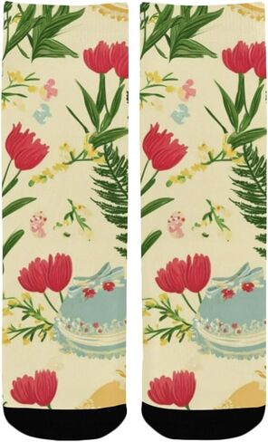 جوارب Fern Tulip Art للمشي لمسافات طويلة - جوارب شتوية حرارية سميكة دافئة للأطفال الصغار للأولاد والبنات للمدرسة، والارتداء اليومي والأنشطة الخارجية in Kuwait