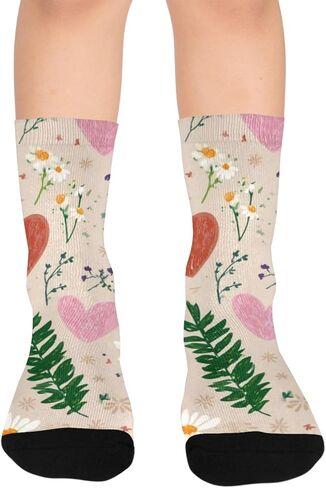 جوارب هارتس ريد بلوم للمشي لمسافات طويلة - جوارب شتوية حرارية سميكة دافئة للأطفال الصغار للأولاد والبنات للمدرسة، والارتداء اليومي والأنشطة الخارجية in Kuwait