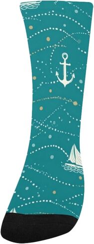 جوارب للمشي لمسافات طويلة على شكل قارب مرساة - جوارب شتوية حرارية سميكة دافئة للأولاد والبنات للمدرسة، والارتداء اليومي والأنشطة الخارجية in Kuwait