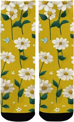 جوارب Sunny Daisy Bloom للمشي لمسافات طويلة - جوارب شتوية حرارية سميكة دافئة للأطفال الصغار للأولاد والبنات للمدرسة، والارتداء اليومي والأنشطة الخارجية in Kuwait