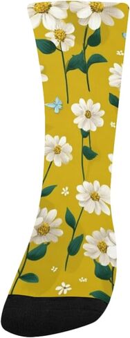جوارب Sunny Daisy Bloom للمشي لمسافات طويلة - جوارب شتوية حرارية سميكة دافئة للأطفال الصغار للأولاد والبنات للمدرسة، والارتداء اليومي والأنشطة الخارجية in Kuwait