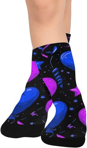 جوارب للمشي لمسافات طويلة على شكل قلب نيون داكن - جوارب شتوية حرارية سميكة دافئة للأولاد والبنات للمدرسة، والارتداء اليومي والأنشطة الخارجية in Kuwait