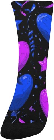 جوارب للمشي لمسافات طويلة على شكل قلب نيون داكن - جوارب شتوية حرارية سميكة دافئة للأولاد والبنات للمدرسة، والارتداء اليومي والأنشطة الخارجية in Kuwait