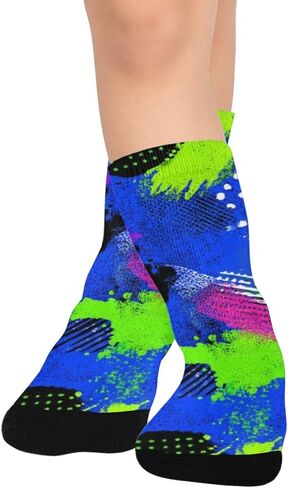 جوارب للتنزه سيرًا على الأقدام بتصميم نيون داش - جوارب شتوية حرارية سميكة دافئة للأولاد والبنات الصغار للمدرسة، والارتداء اليومي والأنشطة الخارجية in Kuwait