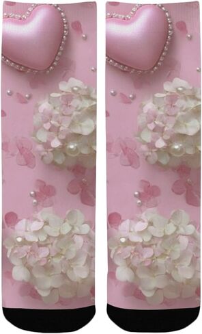 جوارب Blossom Pink Bow للمشي لمسافات طويلة - جوارب شتوية حرارية سميكة دافئة للأطفال الصغار للأولاد والبنات للمدرسة، والارتداء اليومي والأنشطة الخارجية in Kuwait