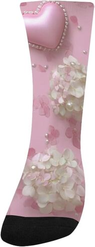 جوارب Blossom Pink Bow للمشي لمسافات طويلة - جوارب شتوية حرارية سميكة دافئة للأطفال الصغار للأولاد والبنات للمدرسة، والارتداء اليومي والأنشطة الخارجية in Kuwait