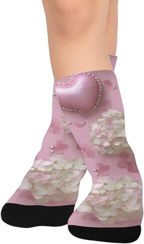 جوارب Blossom Pink Bow للمشي لمسافات طويلة - جوارب شتوية حرارية سميكة دافئة للأطفال الصغار للأولاد والبنات للمدرسة، والارتداء اليومي والأنشطة الخارجية in Kuwait