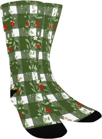 جوارب المشي لمسافات طويلة من القماش القطني باللون الأخضر - جوارب شتوية سميكة دافئة للأولاد والبنات الصغار للمدرسة، والارتداء اليومي والأنشطة الخارجية in Kuwait