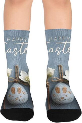 جوارب أرنب عيد الفصح الريفية للمشي لمسافات طويلة - جوارب شتوية حرارية سميكة دافئة للأولاد والبنات للمدرسة، والارتداء اليومي والأنشطة الخارجية in Kuwait