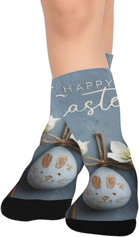 جوارب أرنب عيد الفصح الريفية للمشي لمسافات طويلة - جوارب شتوية حرارية سميكة دافئة للأولاد والبنات للمدرسة، والارتداء اليومي والأنشطة الخارجية in Kuwait