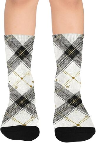 جوارب منقوشة Sark Pinecone للمشي لمسافات طويلة - جوارب شتوية حرارية سميكة دافئة للأولاد والبنات للمدرسة، والارتداء اليومي والأنشطة الخارجية in Kuwait