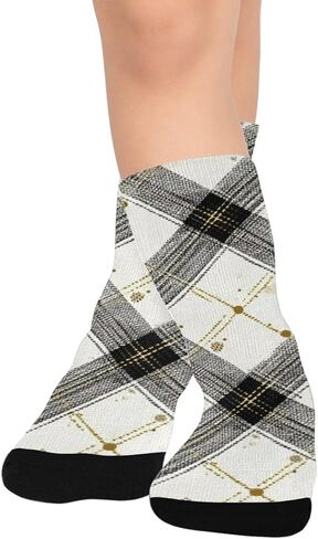 جوارب منقوشة Sark Pinecone للمشي لمسافات طويلة - جوارب شتوية حرارية سميكة دافئة للأولاد والبنات للمدرسة، والارتداء اليومي والأنشطة الخارجية in Kuwait