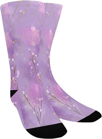 جوارب لافندر هارتس أرجوانية للمشي لمسافات طويلة - جوارب شتوية حرارية سميكة دافئة للأطفال الصغار للأولاد والبنات للمدرسة، والارتداء اليومي والأنشطة الخارجية in Kuwait