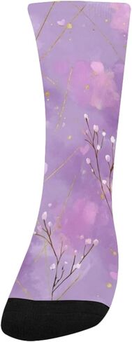 جوارب لافندر هارتس أرجوانية للمشي لمسافات طويلة - جوارب شتوية حرارية سميكة دافئة للأطفال الصغار للأولاد والبنات للمدرسة، والارتداء اليومي والأنشطة الخارجية in Kuwait