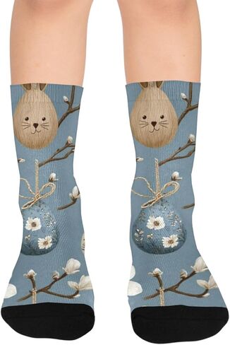 جوارب المشي لمسافات طويلة على شكل بيضة عيد الفصح من ماجنوليا - جوارب شتوية حرارية سميكة دافئة للأولاد والبنات للمدرسة، والارتداء اليومي والأنشطة الخارجية in Kuwait