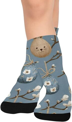 جوارب المشي لمسافات طويلة على شكل بيضة عيد الفصح من ماجنوليا - جوارب شتوية حرارية سميكة دافئة للأولاد والبنات للمدرسة، والارتداء اليومي والأنشطة الخارجية in Kuwait