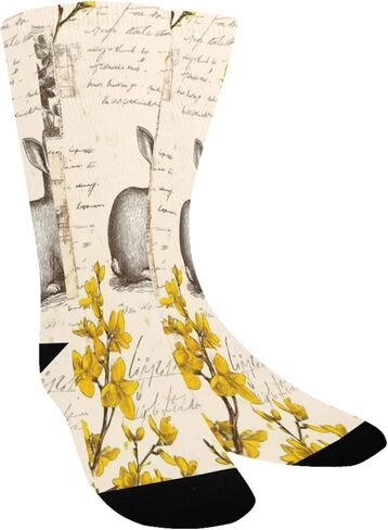 جوارب المشي لمسافات طويلة برسومات زهرية - جوارب شتوية حرارية سميكة دافئة للأولاد والبنات الصغار للمدرسة، والارتداء اليومي والأنشطة الخارجية in Kuwait