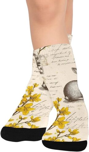 جوارب المشي لمسافات طويلة برسومات زهرية - جوارب شتوية حرارية سميكة دافئة للأولاد والبنات الصغار للمدرسة، والارتداء اليومي والأنشطة الخارجية in Kuwait