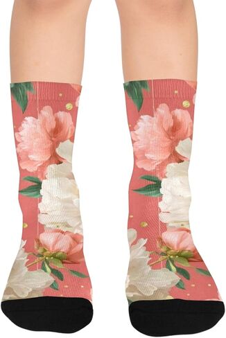 جوارب الفاوانيا الذهبية للمشي لمسافات طويلة - جوارب شتوية حرارية سميكة دافئة للأطفال الصغار للأولاد والبنات للمدرسة، والارتداء اليومي والأنشطة الخارجية in Kuwait