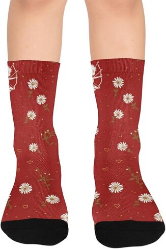 جوارب Daisy Angel Art للمشي لمسافات طويلة - جوارب شتوية حرارية سميكة دافئة للأطفال الصغار للأولاد والبنات للمدرسة، والارتداء اليومي والأنشطة الخارجية in Kuwait