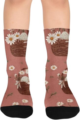 جوارب Daisy Egg Basket للمشي لمسافات طويلة - جوارب شتوية حرارية سميكة دافئة للأولاد والبنات للمدرسة، والارتداء اليومي والأنشطة الخارجية in Kuwait