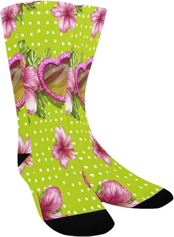 جوارب المشي لمسافات طويلة باللون الوردي الاستوائية - جوارب شتوية سميكة دافئة للأولاد والبنات للمدرسة، والارتداء اليومي والأنشطة الخارجية in Kuwait