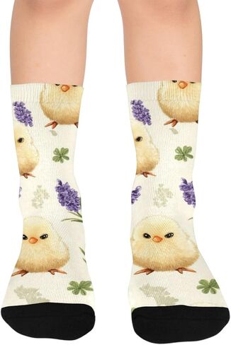 جوارب Lucky Clover Chick للمشي لمسافات طويلة - جوارب شتوية حرارية سميكة دافئة للأولاد والبنات للمدرسة، والارتداء اليومي والأنشطة الخارجية in Kuwait