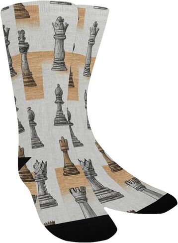 جوارب المشي لمسافات طويلة بنمط الشطرنج الكلاسيكي - جوارب شتوية حرارية سميكة دافئة للأولاد والبنات الصغار للمدرسة، والارتداء اليومي والأنشطة الخارجية in Kuwait