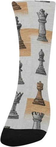 جوارب المشي لمسافات طويلة بنمط الشطرنج الكلاسيكي - جوارب شتوية حرارية سميكة دافئة للأولاد والبنات الصغار للمدرسة، والارتداء اليومي والأنشطة الخارجية in Kuwait