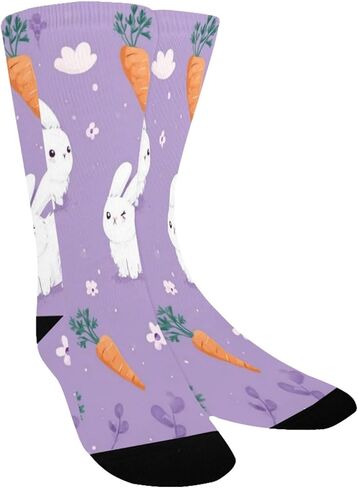 جوارب المشي لمسافات طويلة بتصميم أرنب غريب الأطوار - جوارب شتوية حرارية سميكة دافئة للأولاد والبنات للمدرسة، والارتداء اليومي والأنشطة الخارجية in Kuwait