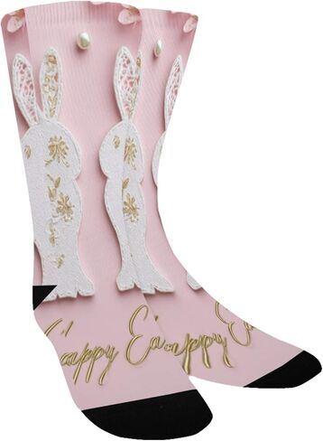 جوارب وردية للتنزه سيرًا على الأقدام باللون الوردي لعيد الفصح - جوارب شتوية حرارية سميكة دافئة للأولاد والبنات للمدرسة، والارتداء اليومي والأنشطة الخارجية in Kuwait