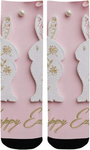 جوارب وردية للتنزه سيرًا على الأقدام باللون الوردي لعيد الفصح - جوارب شتوية حرارية سميكة دافئة للأولاد والبنات للمدرسة، والارتداء اليومي والأنشطة الخارجية in Kuwait