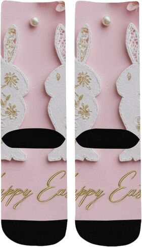 جوارب وردية للتنزه سيرًا على الأقدام باللون الوردي لعيد الفصح - جوارب شتوية حرارية سميكة دافئة للأولاد والبنات للمدرسة، والارتداء اليومي والأنشطة الخارجية in Kuwait