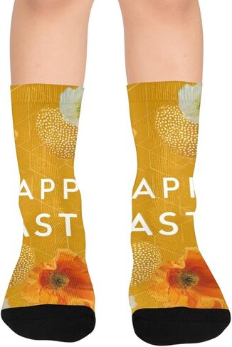 جوارب المشي لمسافات طويلة على شكل بيضة عيد الفصح من بوبي - جوارب شتوية حرارية سميكة دافئة للأولاد والبنات الصغار للمدرسة، والارتداء اليومي والأنشطة الخارجية in Kuwait