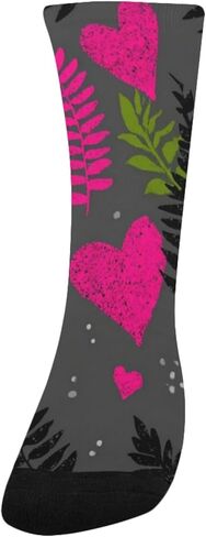 جوارب Pink Heart Fern للمشي لمسافات طويلة - جوارب شتوية حرارية سميكة دافئة للأطفال الصغار للأولاد والبنات للمدرسة، والارتداء اليومي والأنشطة الخارجية in Kuwait