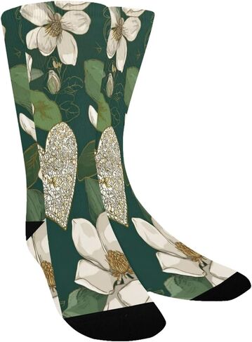 جوارب Magnolia White Heart Spring للتنزه سيرًا على الأقدام - جوارب شتوية حرارية سميكة دافئة للأطفال الصغار للأولاد والبنات للمدرسة، والارتداء اليومي والأنشطة الخارجية in Kuwait