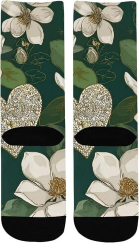 جوارب Magnolia White Heart Spring للتنزه سيرًا على الأقدام - جوارب شتوية حرارية سميكة دافئة للأطفال الصغار للأولاد والبنات للمدرسة، والارتداء اليومي والأنشطة الخارجية in Kuwait