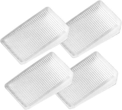 Holibanna 4Pcs Leveling Shims for Furniture Wedges for Uneven Floors Durable Table Levelers for Chairs Tables Cabinets Non Slip Design to Prevent Wobbling in Kuwait
