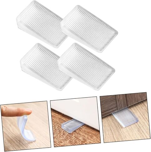 Holibanna 4Pcs Leveling Shims for Furniture Wedges for Uneven Floors Durable Table Levelers for Chairs Tables Cabinets Non Slip Design to Prevent Wobbling in Kuwait