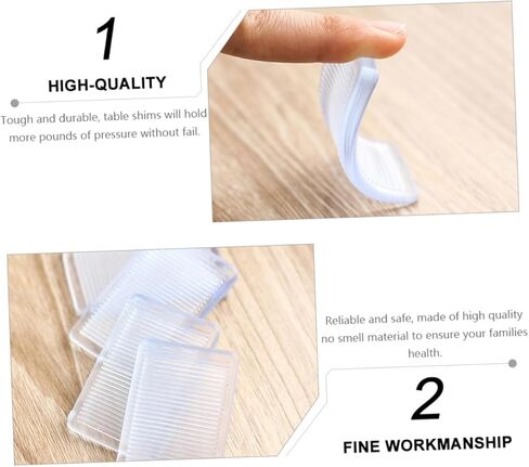 Holibanna 8Pcs Durable Multi Function Table Shims Wear Resistant Furniture Levelers for Household Use Toilet Leveling and Stabilizing Uneven Surfaces in Kuwait
