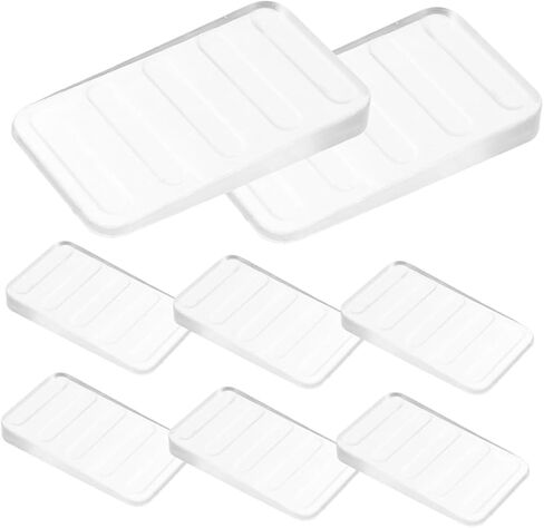 Lurrose 8Pcs Clear Plastic Leveling Shims Wedges for Furniture Table Levelers Lightweight and Easy to Use for Home Furniture Stability and Leveling Needs in Saudi Arabia