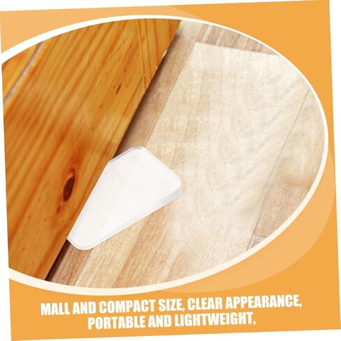 Lurrose 8Pcs Clear Plastic Leveling Shims Wedges for Furniture Table Levelers Lightweight and Easy to Use for Home Furniture Stability and Leveling Needs in Saudi Arabia