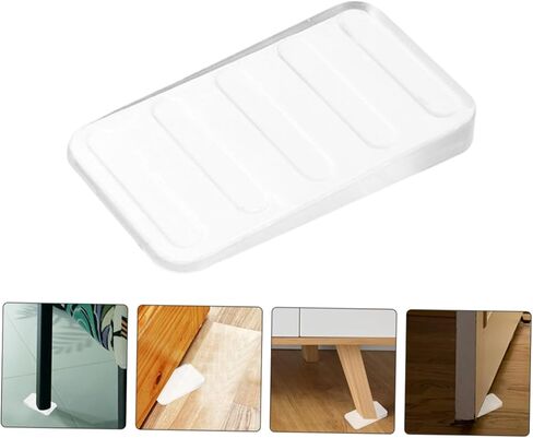 Lurrose 8Pcs Clear Plastic Leveling Shims Wedges for Furniture Table Levelers Lightweight and Easy to Use for Home Furniture Stability and Leveling Needs in Saudi Arabia