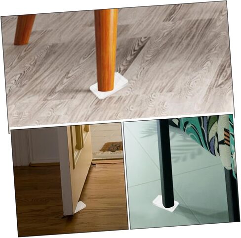 Lurrose 8Pcs Clear Plastic Leveling Shims Wedges for Furniture Table Levelers Lightweight and Easy to Use for Home Furniture Stability and Leveling Needs in Saudi Arabia